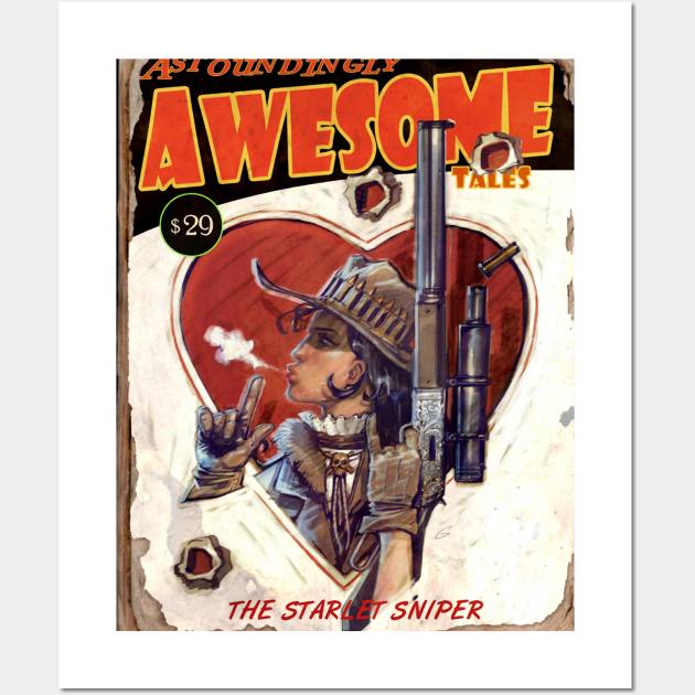 ASTOUNDINGLY AWESOME TALES The Starlet Sniper Wall Art by YourStyleB